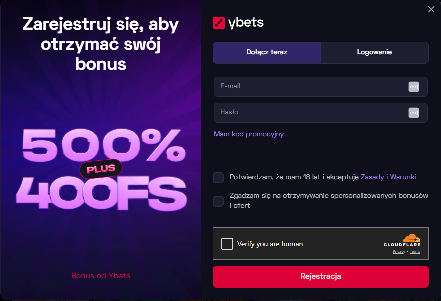Ybets Rejestracja