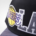 Czapka z daszkiem adidas Los Angeles Lakers Flat Cap AY6128 OSFM