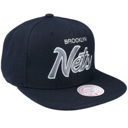 Czapka Mitchell & Ness NBA Brooklyn Nets Team Script 2.0 Snapback Nets HHSS3280-BNEYYPPPBLCK OSFM