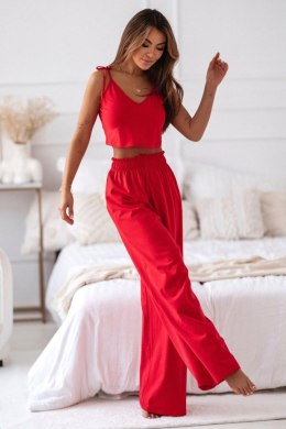 Komplet - Walentynkowa Bawełniana piżamka IDEAL czerwona - Rozmiar M/L