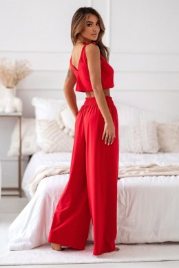 Komplet - Walentynkowa Bawełniana piżamka IDEAL czerwona - Rozmiar M/L