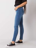 Niebieskie spodnie jeansowe skinny Gianna Rue Paris