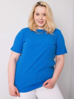 Ciemnoniebieska bluzka plus size Stella