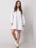 Biała sukienka z kapturem Sidorela