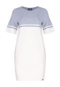 Bawełniana sukienka mini z krótkim rękawem