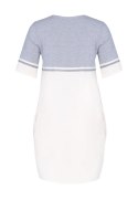 Bawełniana sukienka mini z krótkim rękawem