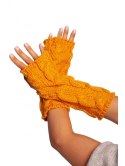 Długie rękawiczki bez palców